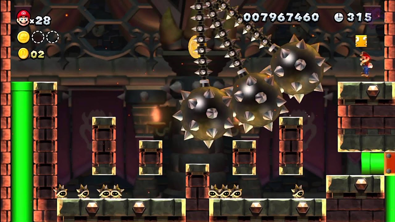 Superstar Road-8 Pendulum Castle [New Super Mario Bros Wii U]