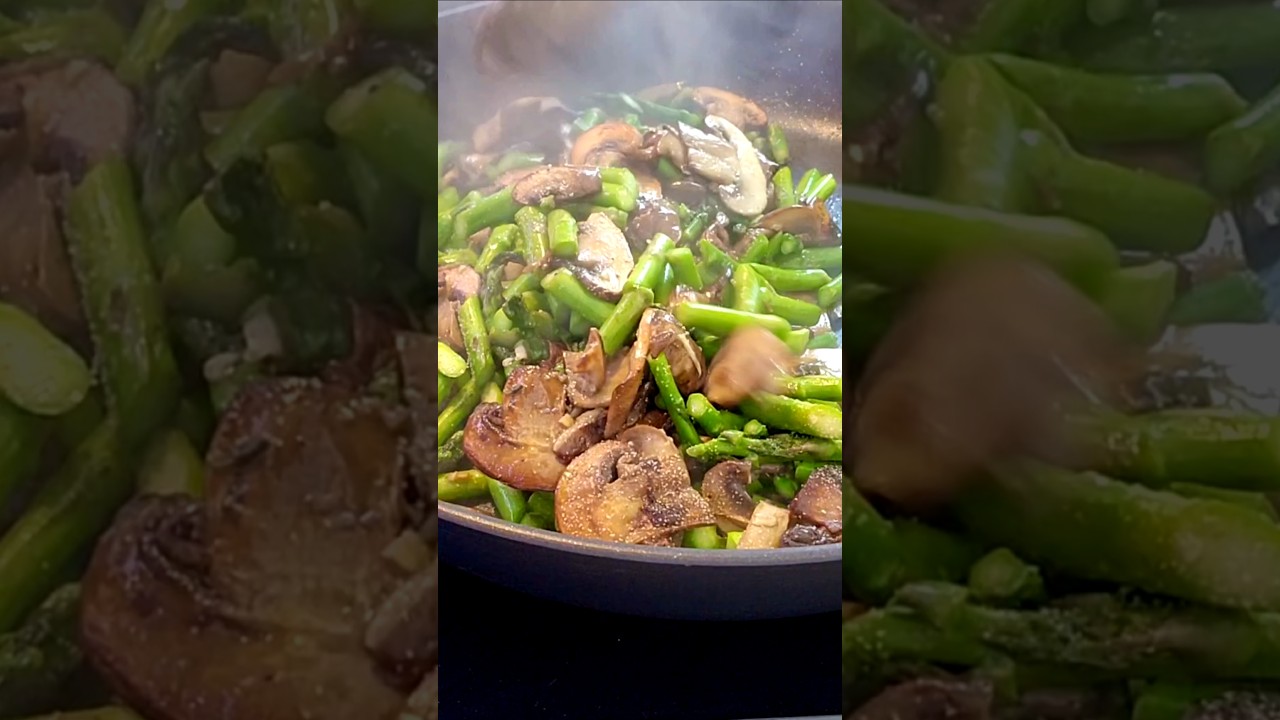 Fresh Mushroom and Asparagus Salad Recipe | Healthy & Easy Meal Idea