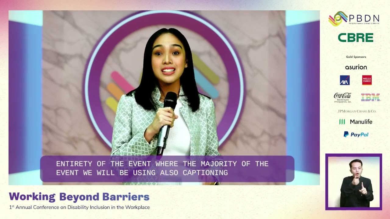 Working Beyond Barriers (Part 1) July 20 Opening Program