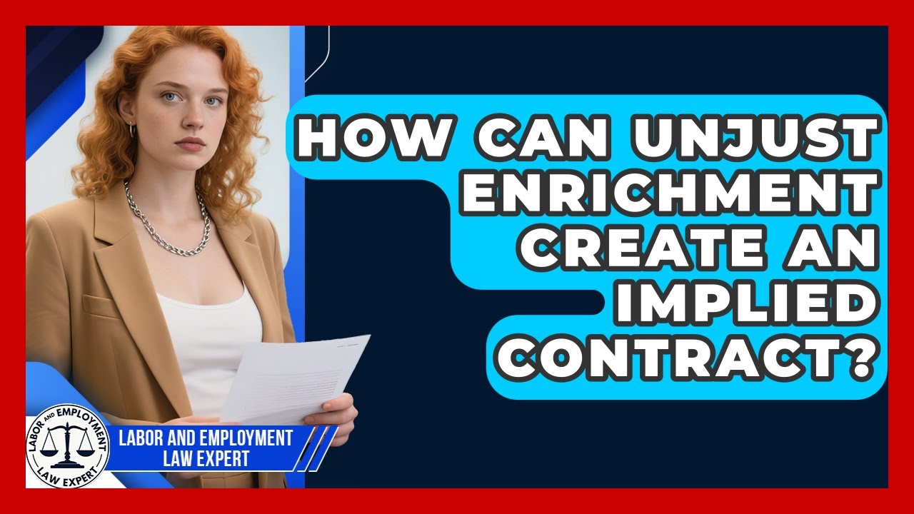 How Can Unjust Enrichment Create An Implied Contract? - Labor and Employment Law Expert