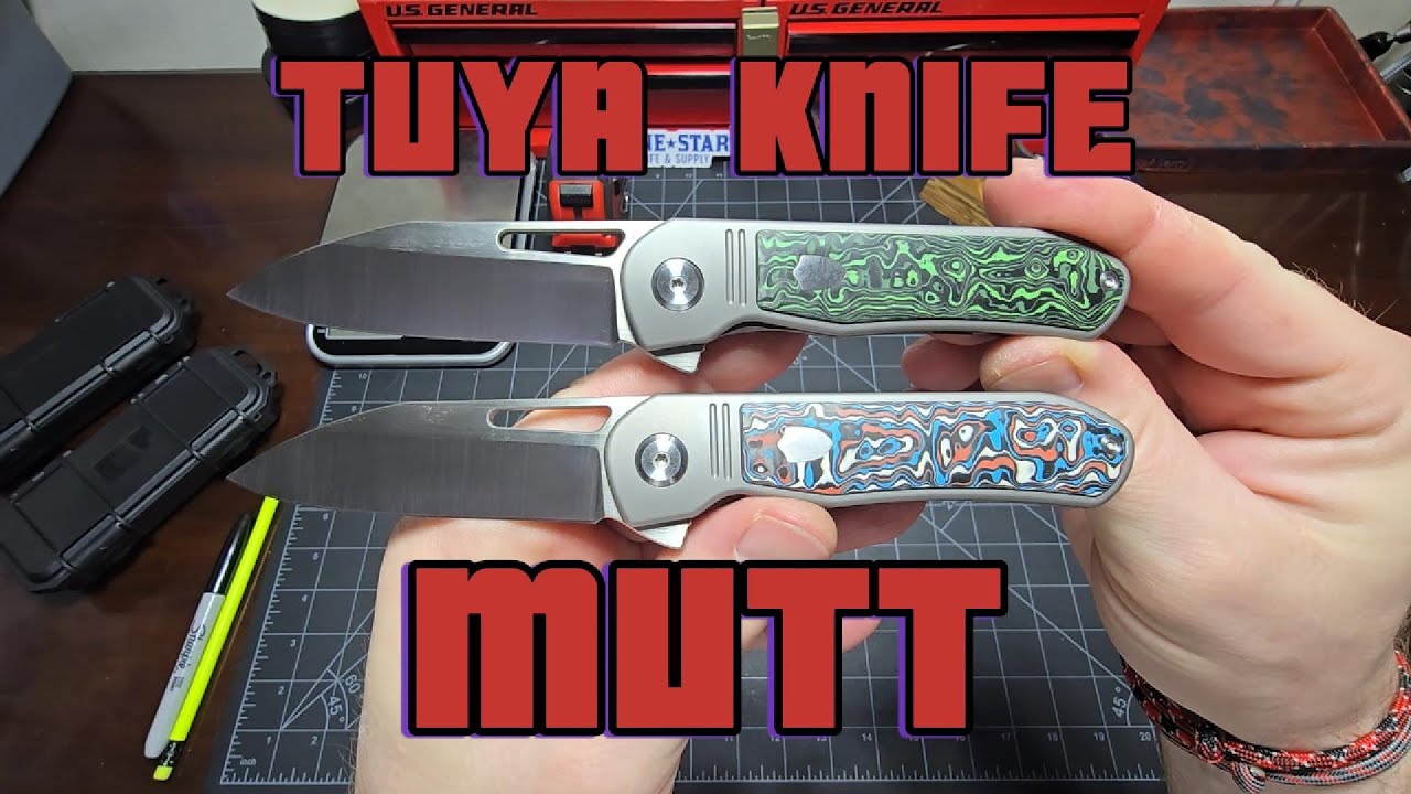 @tuya MUTT - Check this set out!!!! Titanium and Carbon Fiber with S90V Blade steel!!! #titanium