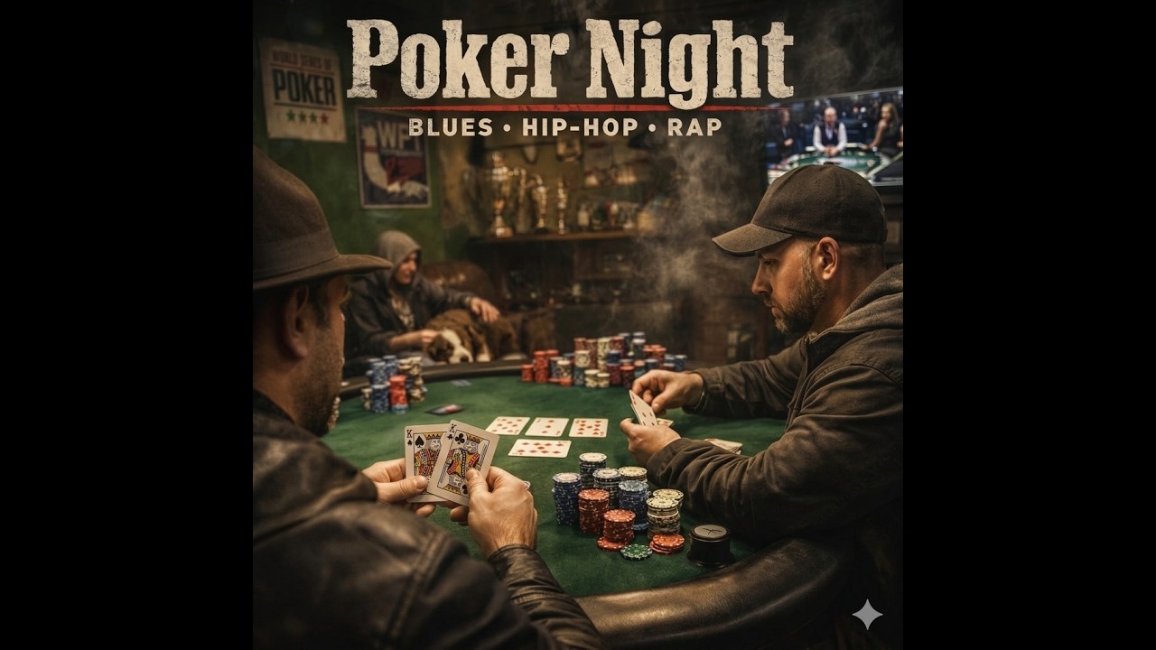 Poker Night Blues & Hip Hop Mix ♠️ Smoky Rap Beats for Poker, Cards & Late Night Gambling 2H