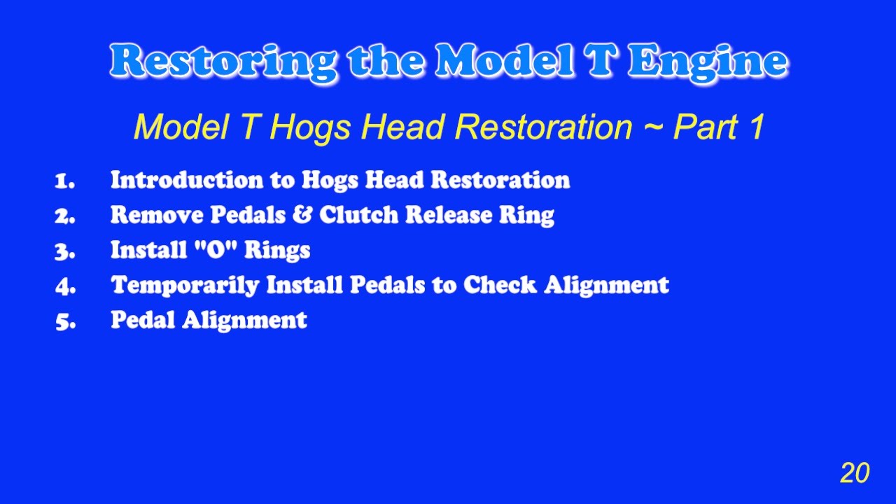 Engine 20 Restoring Hogs Head Part 1
