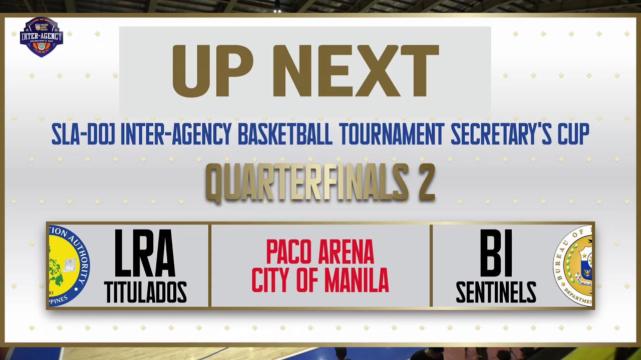 GAME 1 |DOJ INTER - AGENCY SECRETARY CUP QUARTERFINALS 2 |  DOJ - SAVIORS vs NBI-SHARPSHOOTERS