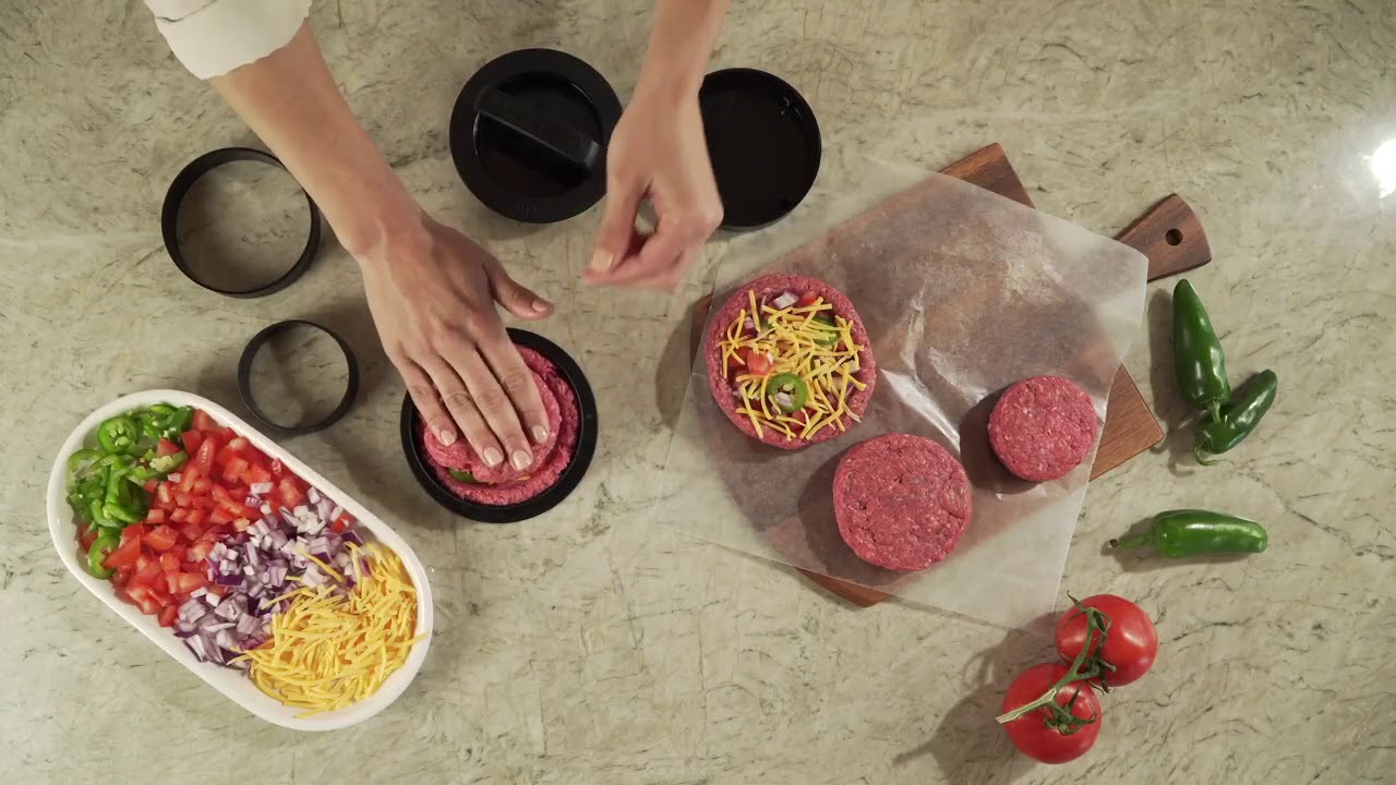 Cuisinart CSBP 200 4 in 1 Stuffed Burger Press