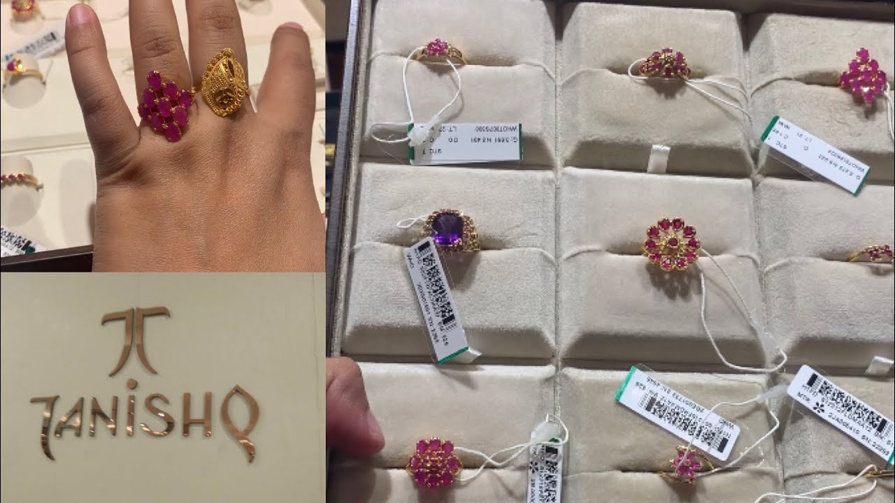 Tanishq ruby finer ring design with price | Ruby finger rings |  finger ring designs with price
