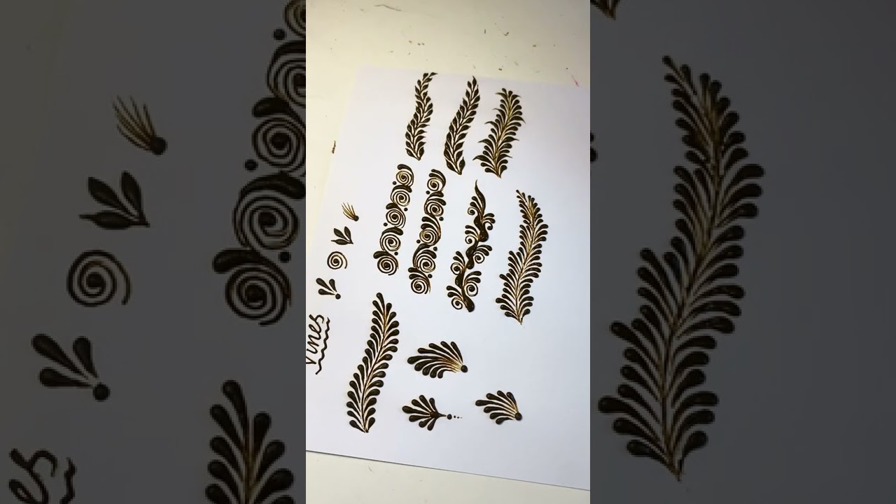 Learn how to create unique henna vines / henna veins step by step