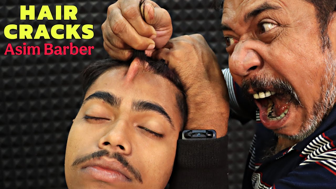 Unlimited Hair Cracking by Asim Barber | Head Massage & Neck Cracking | Spine Cracking | ASMR