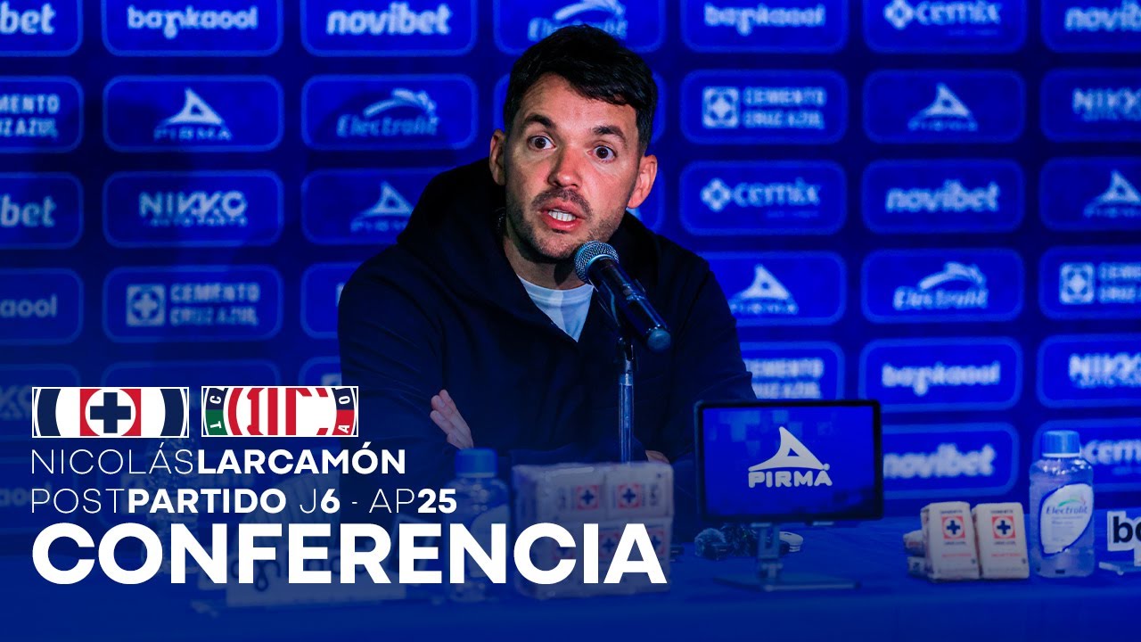 EN VIVO 🔴 Conferencia de Prensa Post-Partido | Nicolás Larcamón | Cruz Azul vs Toluca | J6 | AP25