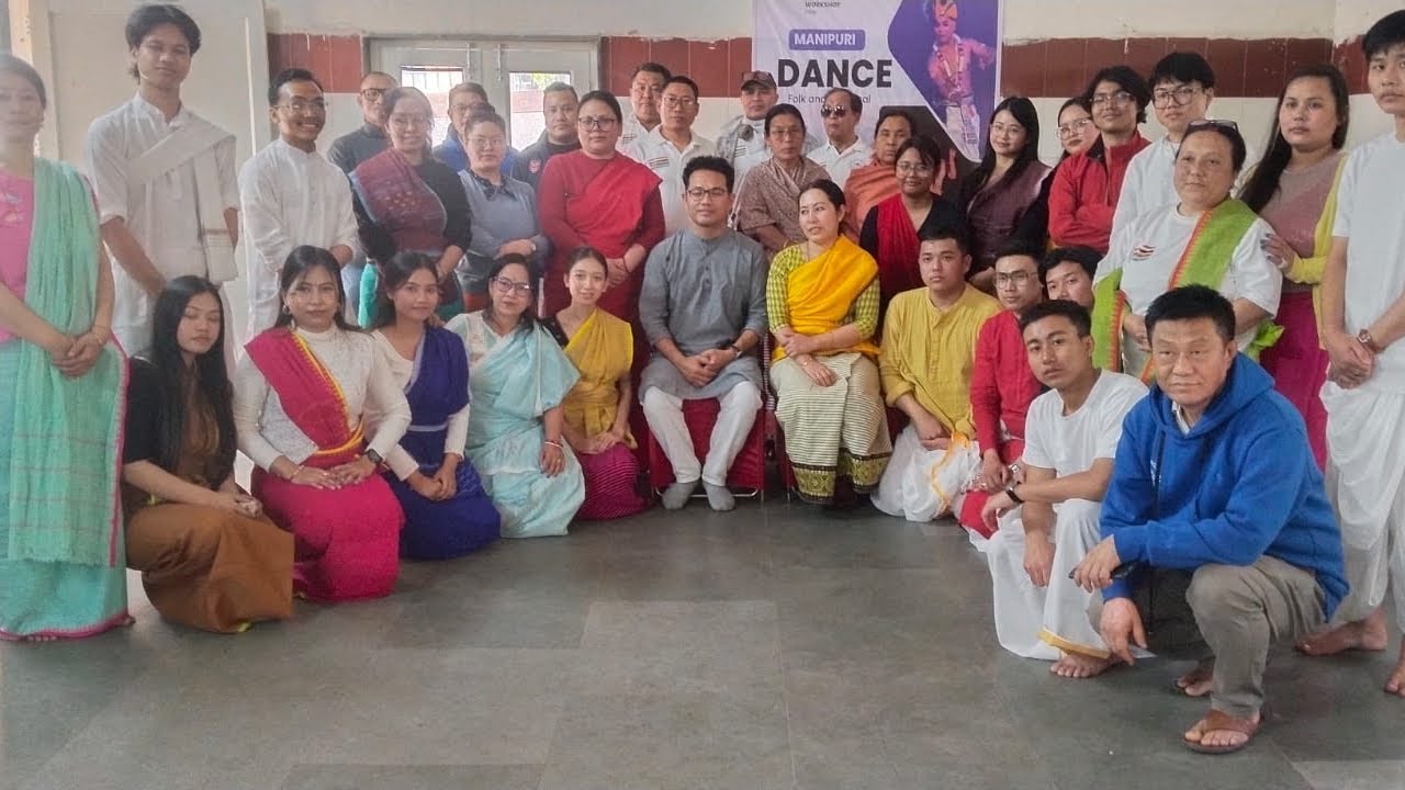 Manipuri folk&classical dance workshop organised by Liklam Ngakpa& Manipuri Cultural Society, Delhi 