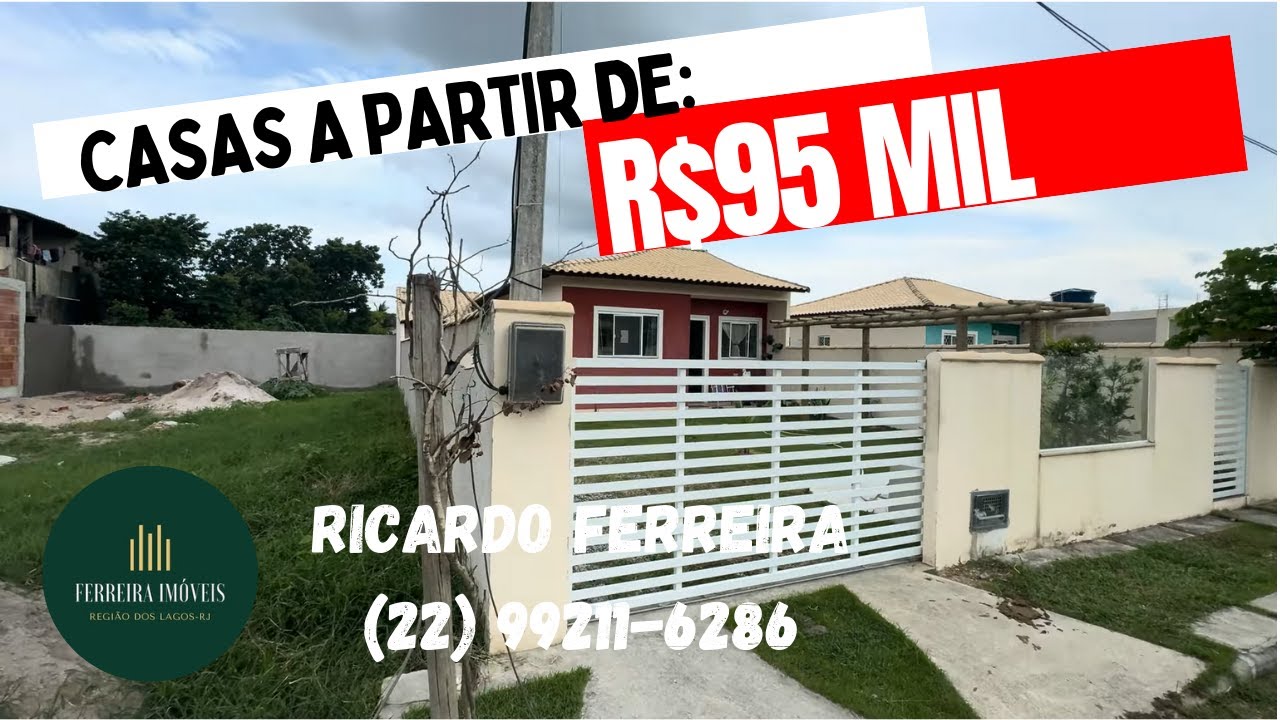 Casas em Gargoá a Partir de R$ 95 Mil - Negocie Direto com o Construtor! 3 km da praia