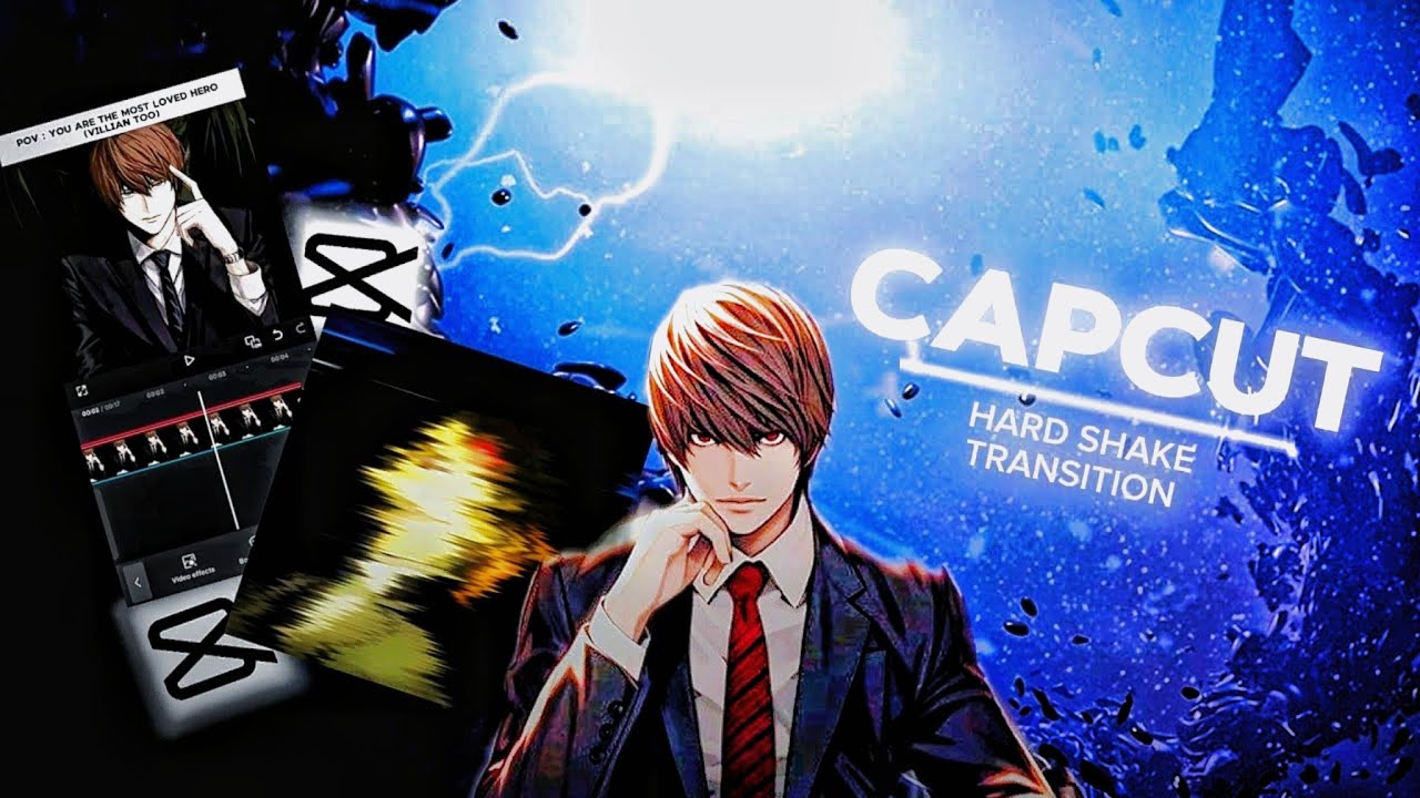 CAPCUT TUTORIAL HARD SHAKE TRANSITION #how to#tutorial#animeedittutorial#animeedit #anime#deathnote