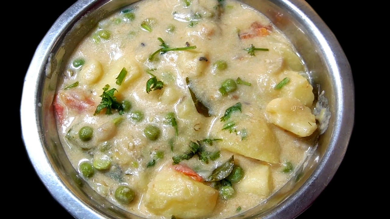 செட்டிநாடு ஸ்பெஷல் உருளைக்கிழங்கு பால் கறி/potato paal curry/Paal kootu/peas potato recipe/