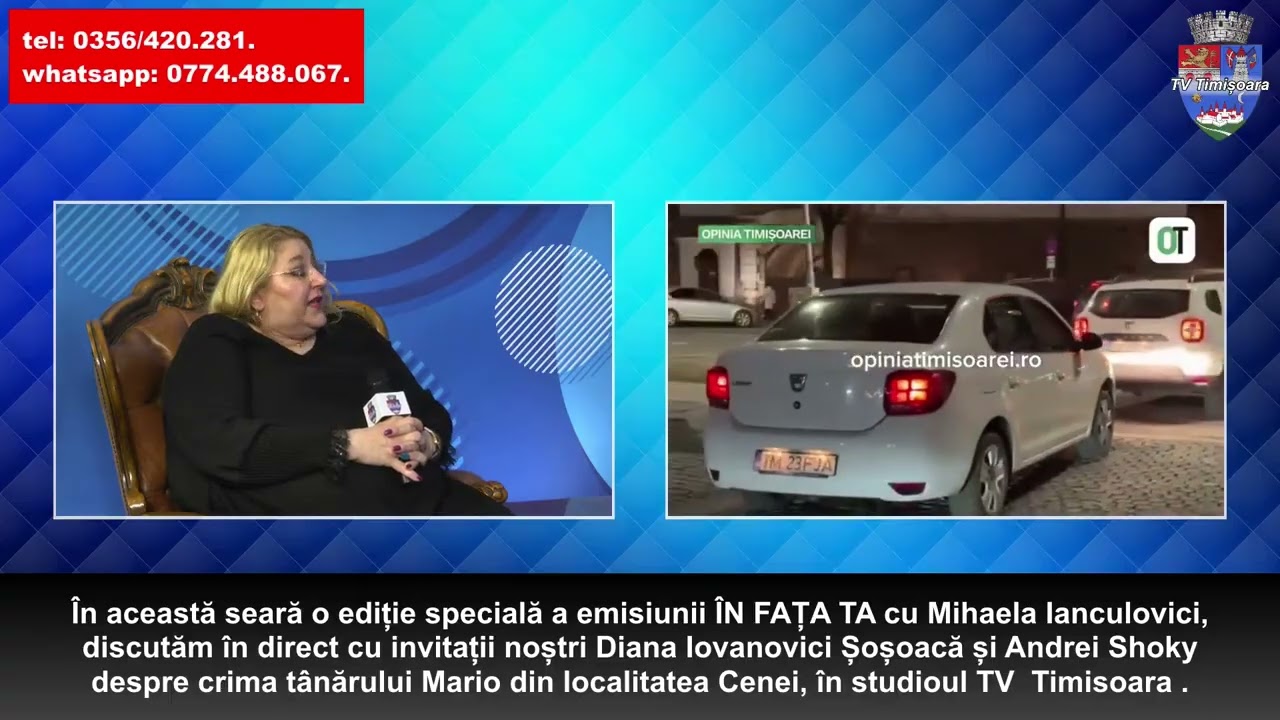 ÎN FAȚA TA cu Mihaela Ianculovici,alături de Diana Șoșoacă.