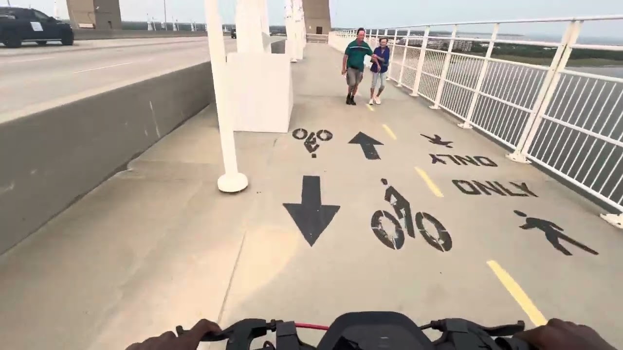 Short Ride Across The Bridge  On Segway p100s