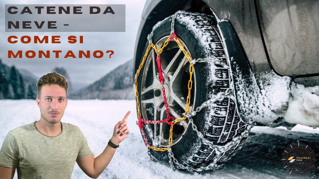 Come MONTARE le CATENE DA NEVE in 1 minuto! ( + consigli alla guida )