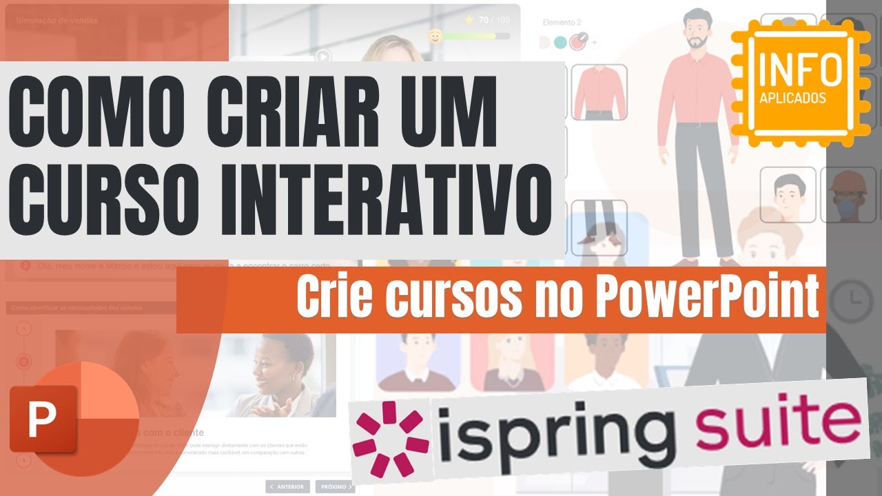 A melhor e mais fácil maneira de criar um curso ou treinamento online interativo!