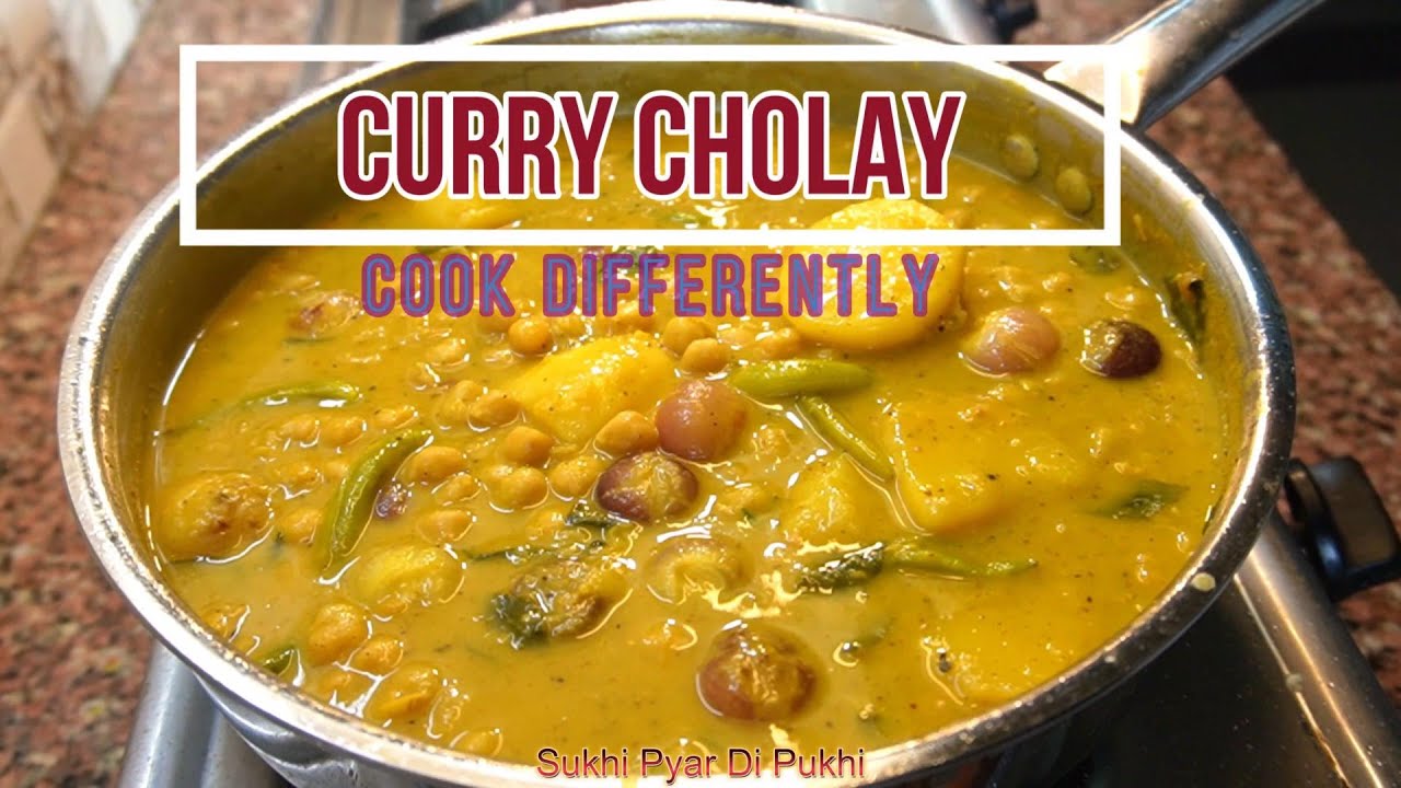 Curry Cholay Recipe | Chickpes with Less Spices & More Flavor
