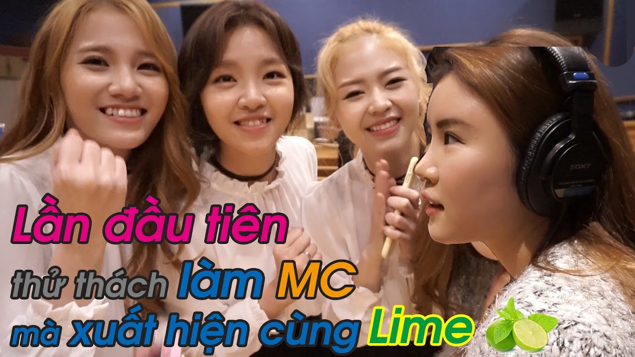 Lần đầu tiên thử thách làm MC mà xuất hiện cùng LIME