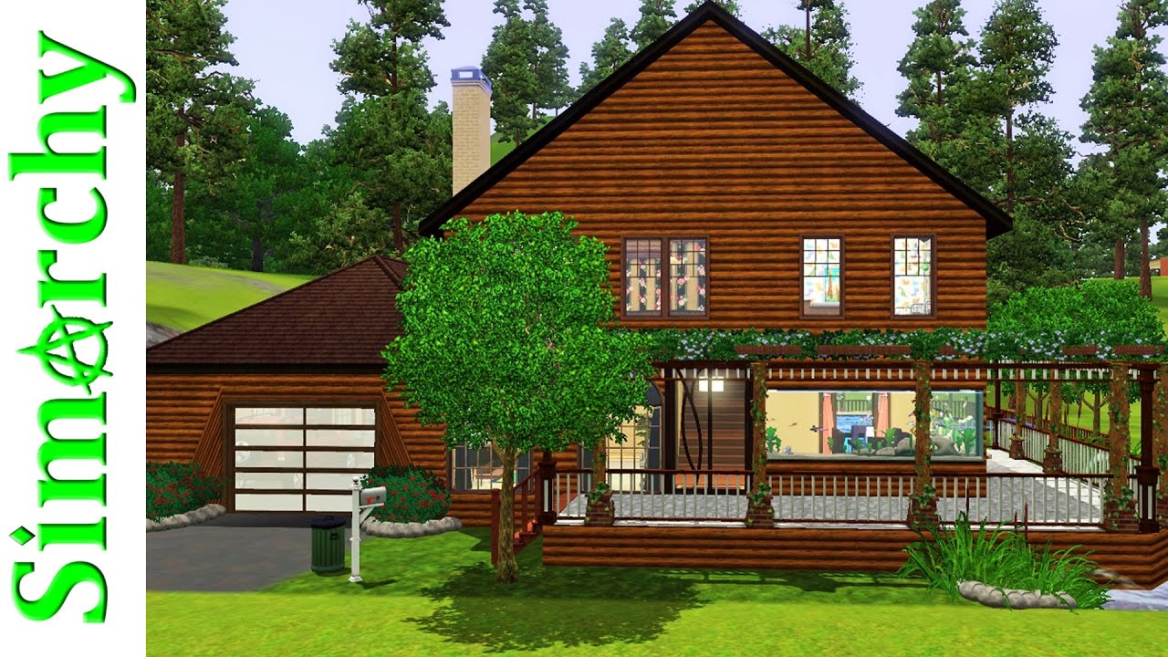 The Sims 3 House Tour - Large Country Family Home with Aquarium & Nice Big Garage!