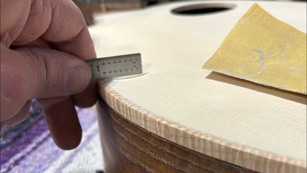 Octave Mandolin: Final Recurve/Carving Before Final Sanding