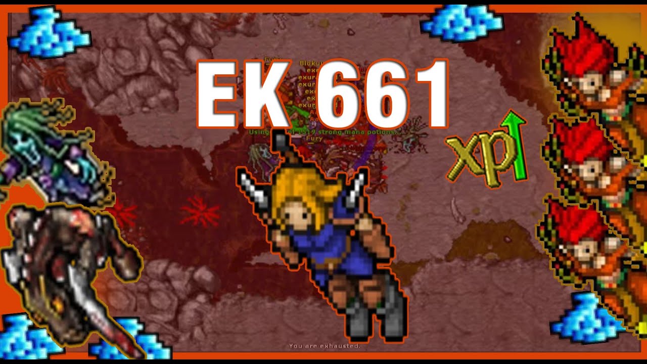 [TIBIA] EK - SOLO HUNT FURY ORAMOND PROFIT 913K/HR EXP RAW 3.8KK/HR