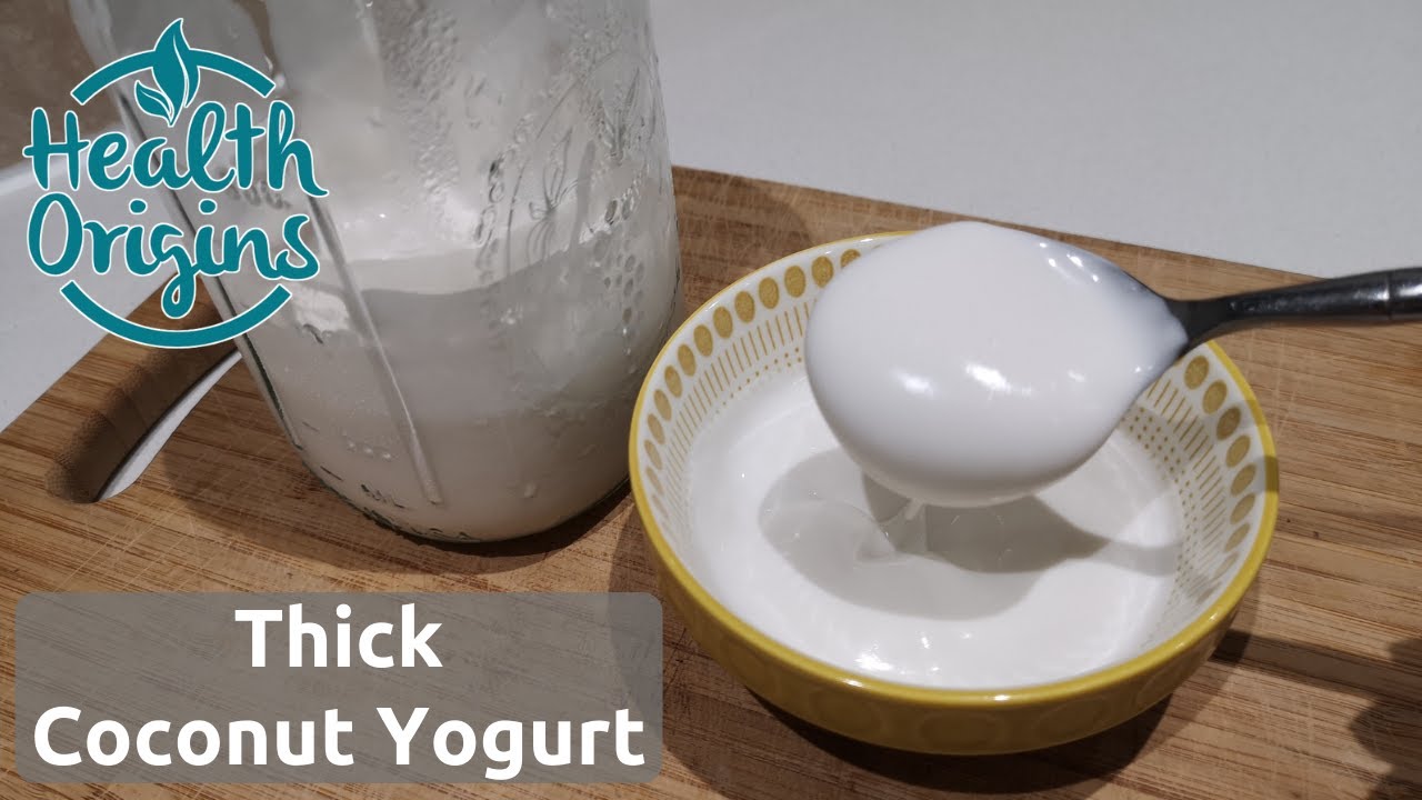 Homemade thick coconut yogurt recipe - two ways