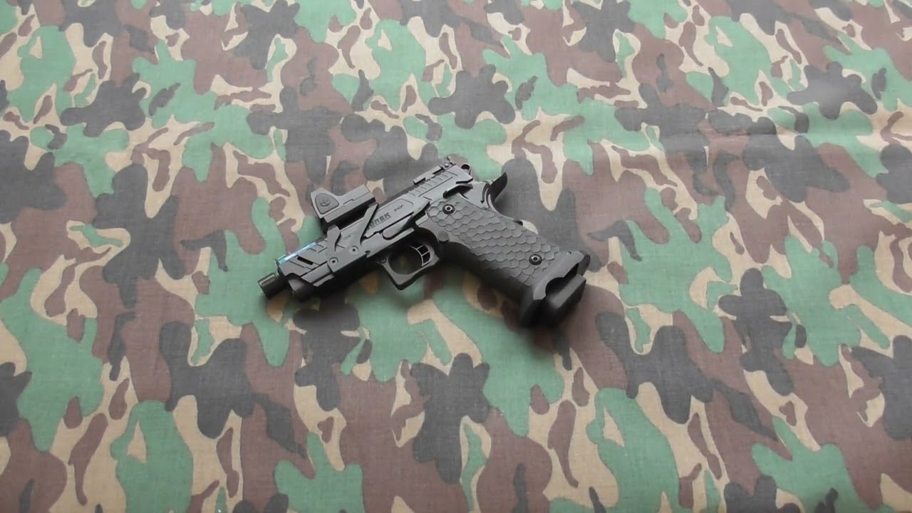 VORSK Hi-Capa 3.8 Vengeance Compact with red dot gas GBB & chrono (  up to 450 FPS ! ).