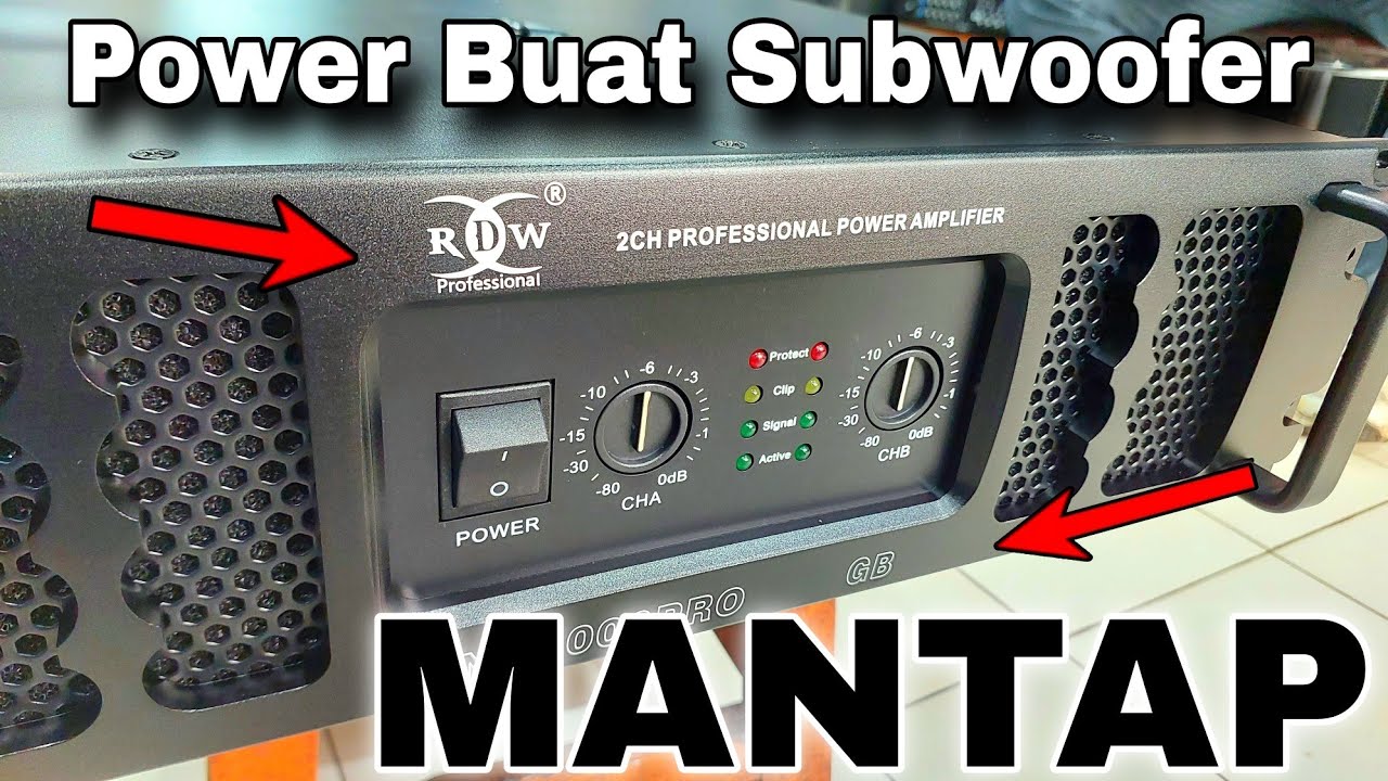 Cobain Lur Power RDW ND9000PRO Class GB Buat Subwoofer 18