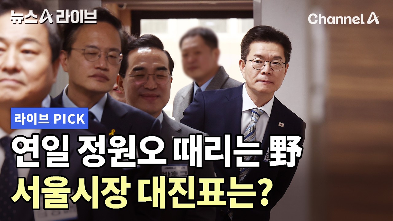 연일 정원오 때리는 野 서울시장 대진표는? #뉴스A라이브 #채널A