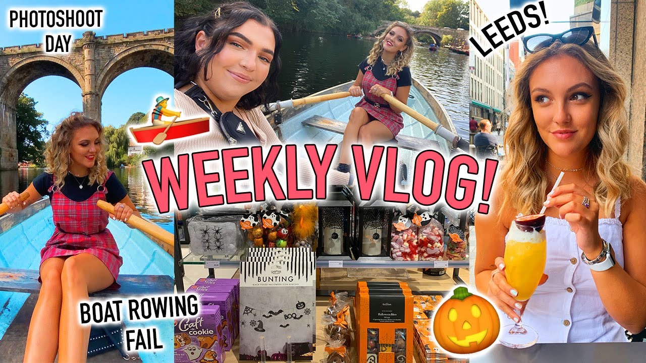 WEEKLY VLOG!✨ Autumn Homeware Shopping in Leeds & Rowing Boat Photoshoot Day