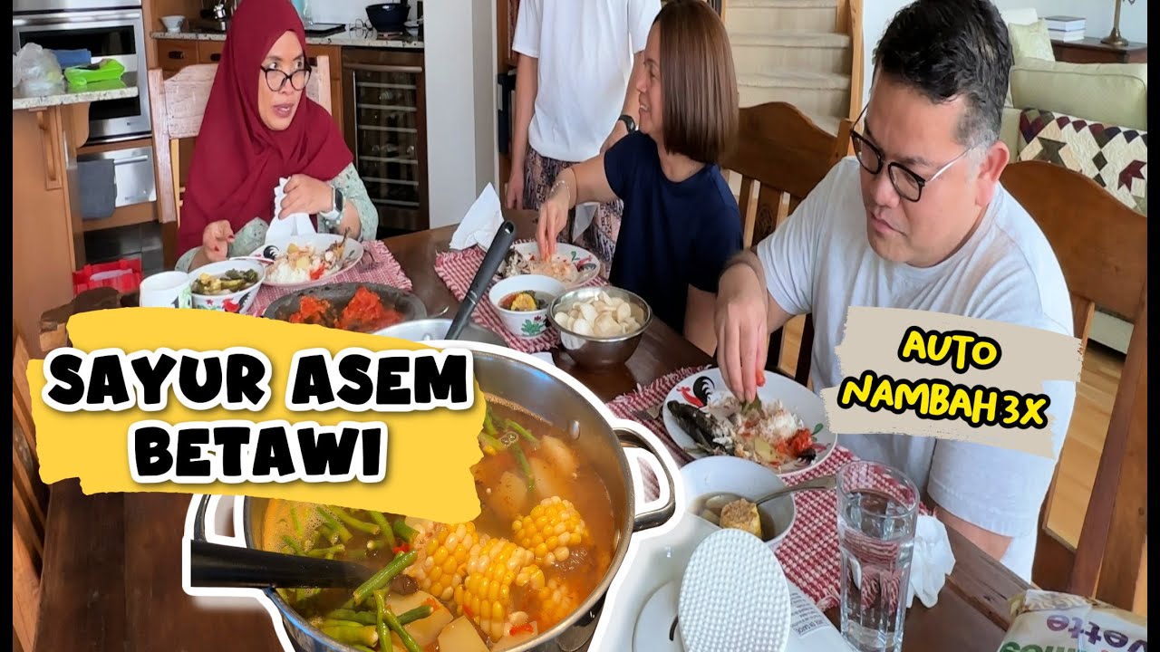 Nunggu satu Dekade , Akhirnya Bisa Makan sayur Asem Betawi di Canada