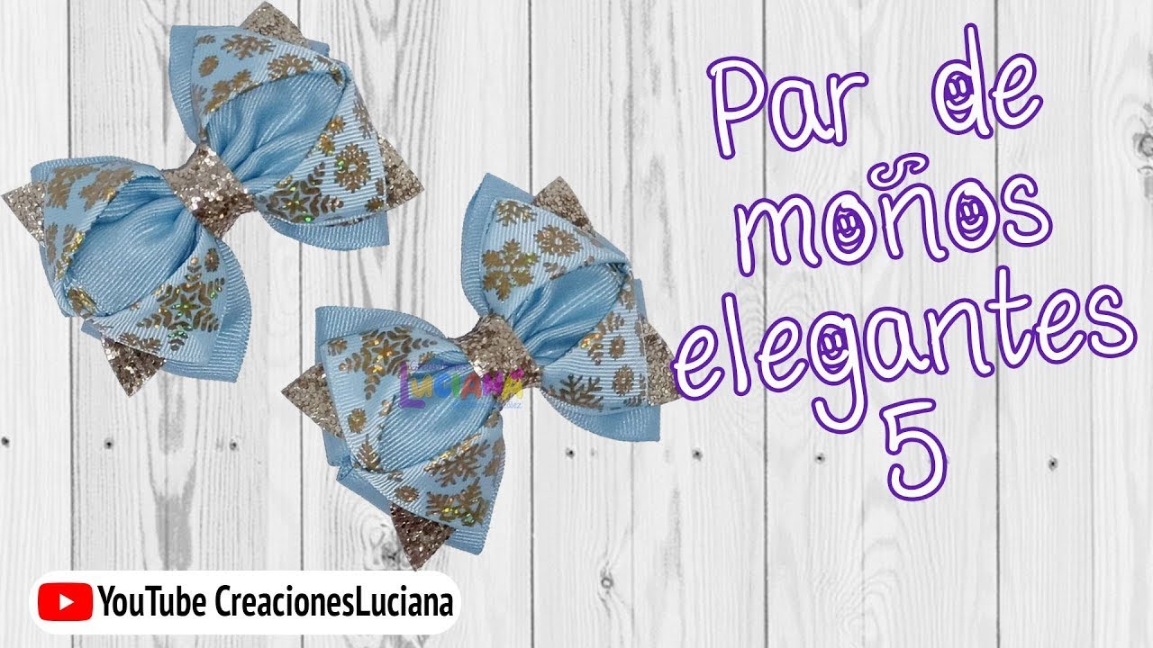 MIS VIDEOS TOP Cómo hacer un Par de moños elegantes 5