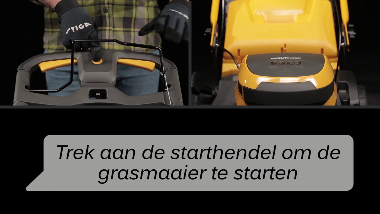 Accu grasmaaier - Hoe de 80V accumaaier starten | STIGA