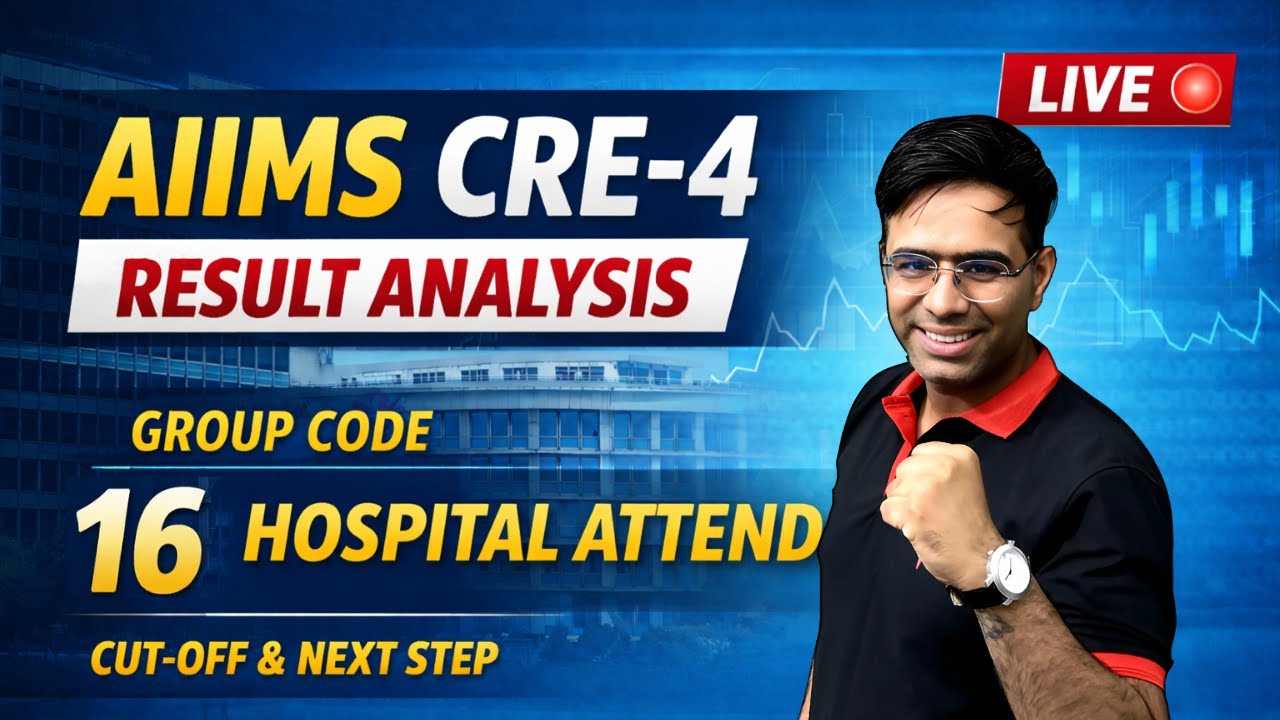 AIIMS CRE-4 Result Analysis LIVE 🔴 | Group Code 16 HOSPITAL ATTENDENT | Cut-Off & Next Step!