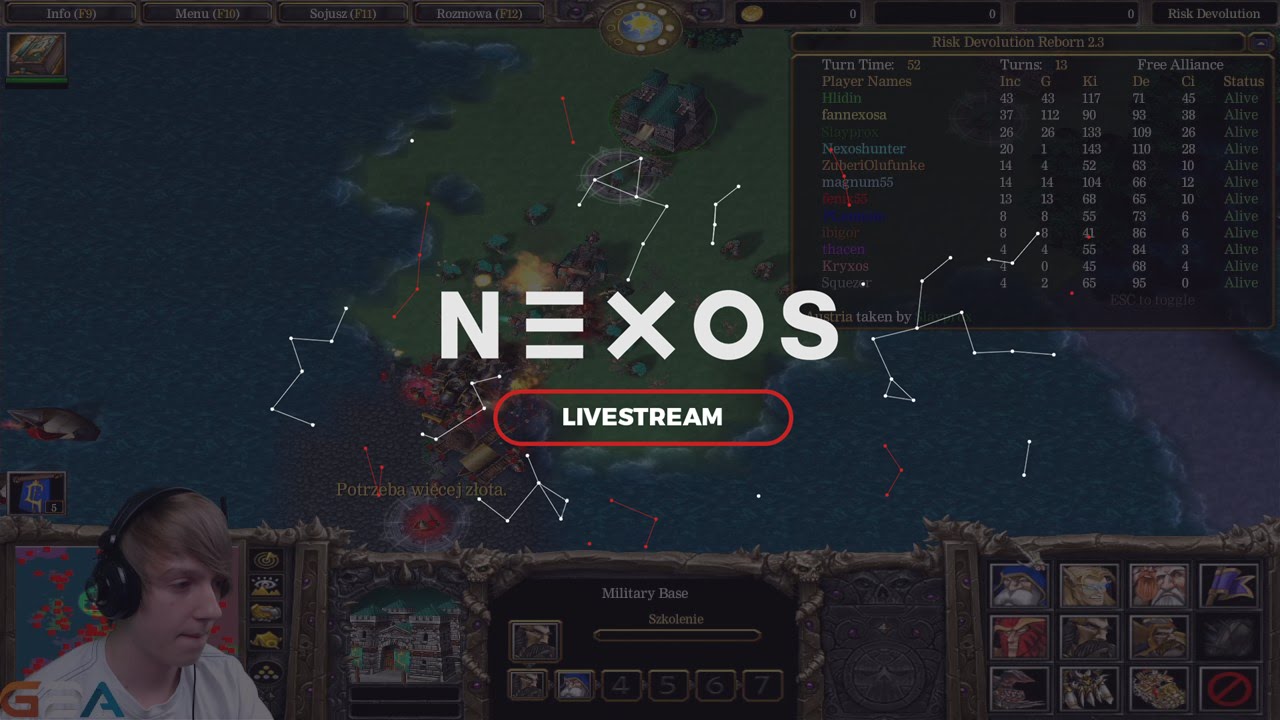 Warcraft III Europe Risk - WPIERDOLIĆ SIĘ BAŁYKIEM!