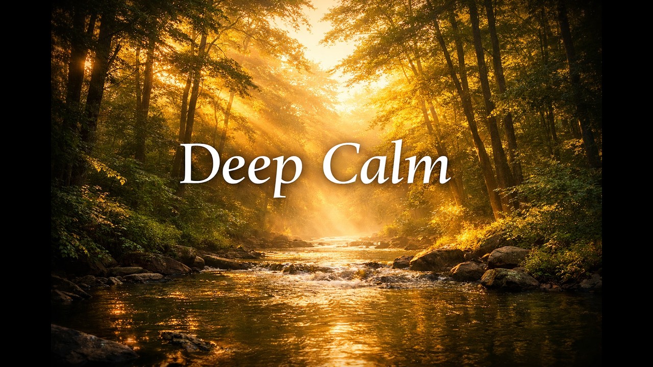 3 Hours of Forest River Sounds & Soft Piano | Deep Relaxation & Stress Relief