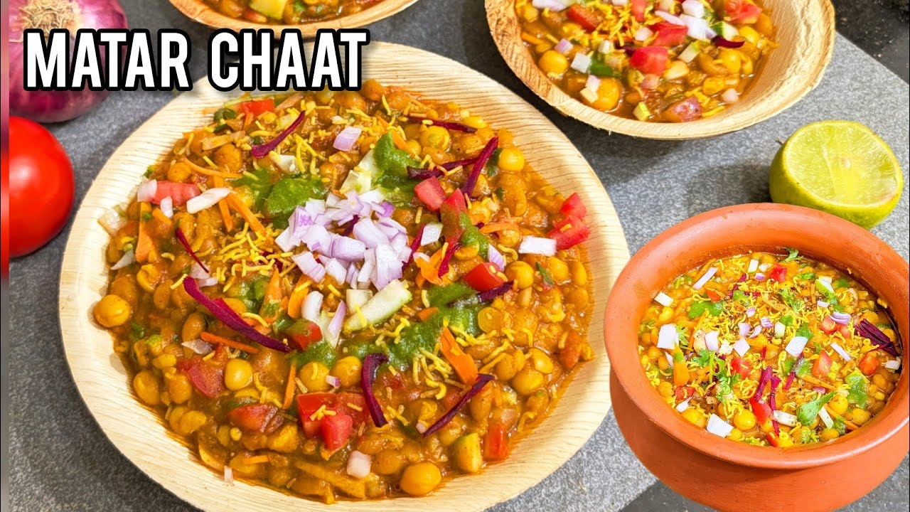 Matar Chat Recipe Using Only Half Spoon Oil🔥| Healthy Ragda Chaat Recipe | #SabirMunifa
