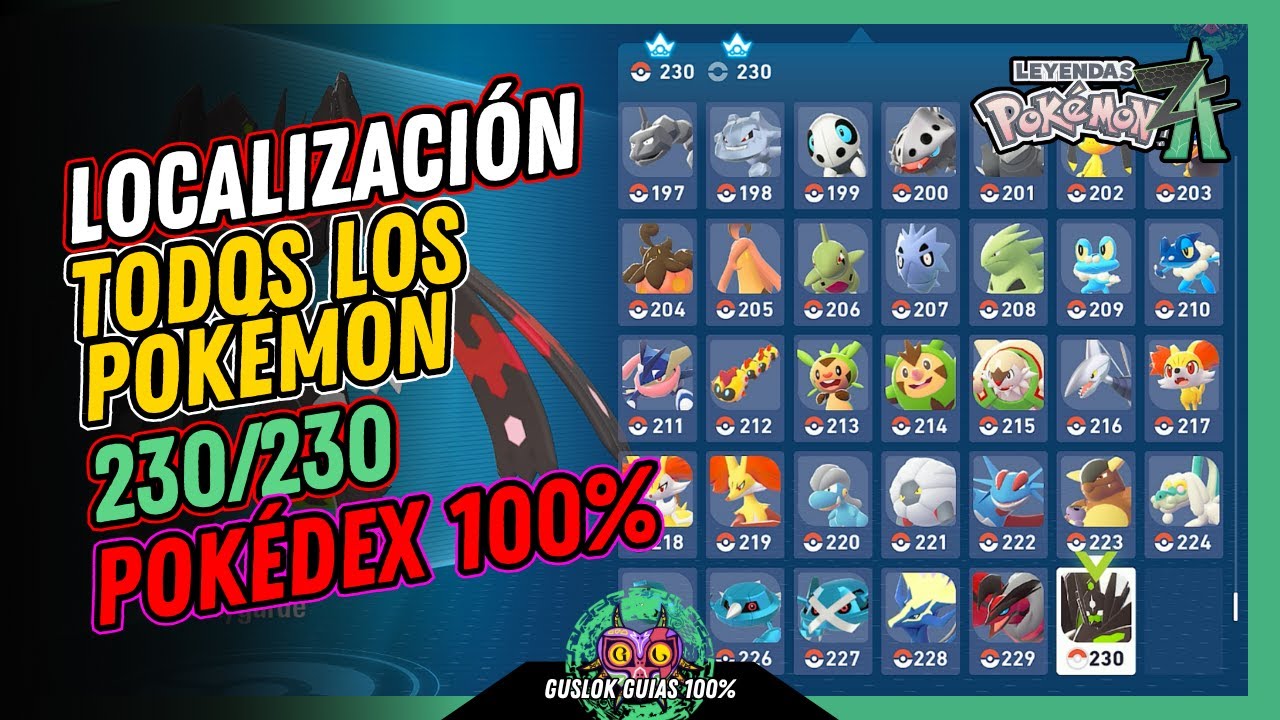 UBICACIÓN de TODOS los POKÉMON | POKÉDEX COMPLETA AL 100% | GUÍA 100% | 💯Leyendas Pokemon: Z-A🏆