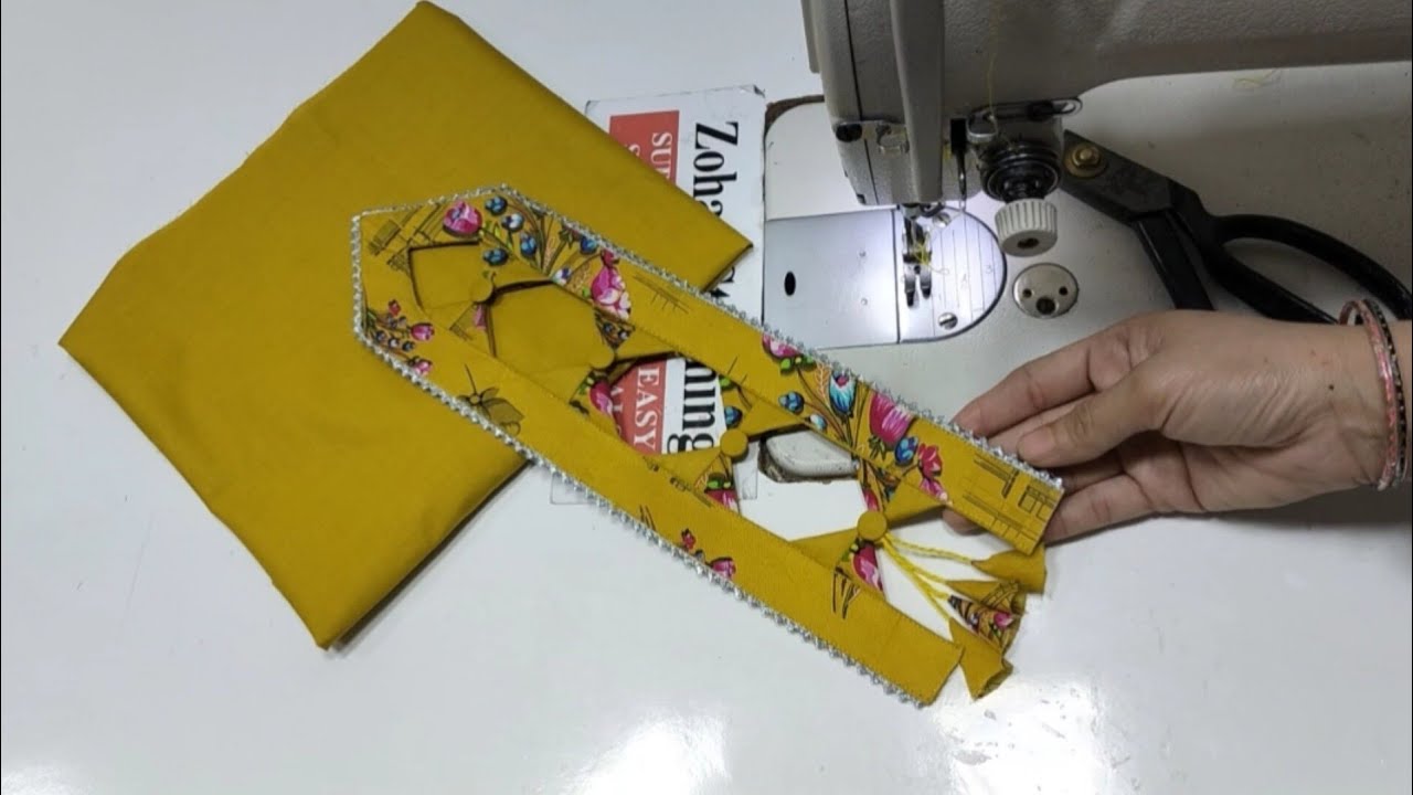 New Amazing Hack 😍 Beautiful & Easy Neck Design With Lace | Latest Gala Design 2025