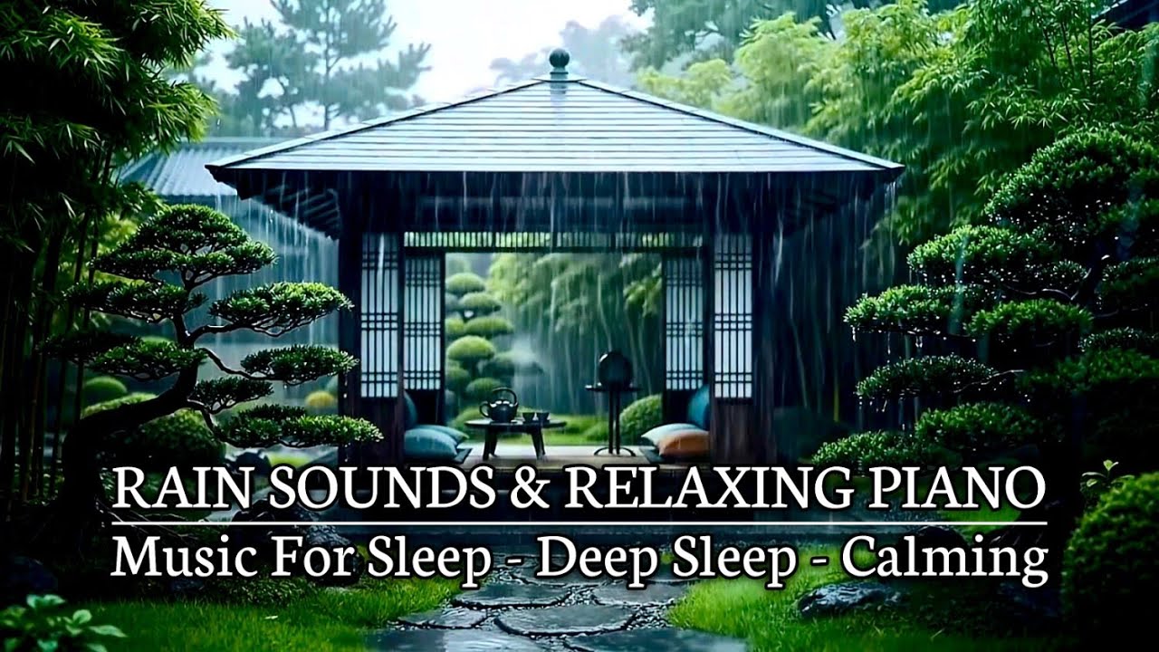 Deep Sleep Instantly In 5 Minutes - Rain Sounds & Piano Music to Insomnia Relief, Anxiety, Relaxing