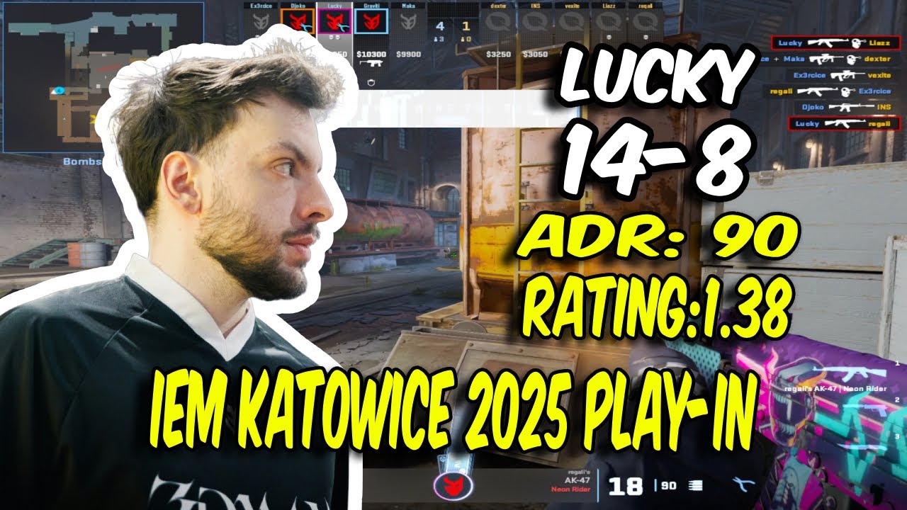 CS2 POV 3DMAX Lucky (14/8) vs FlyQuest (Train) IEM Katowice 2025 Play-in