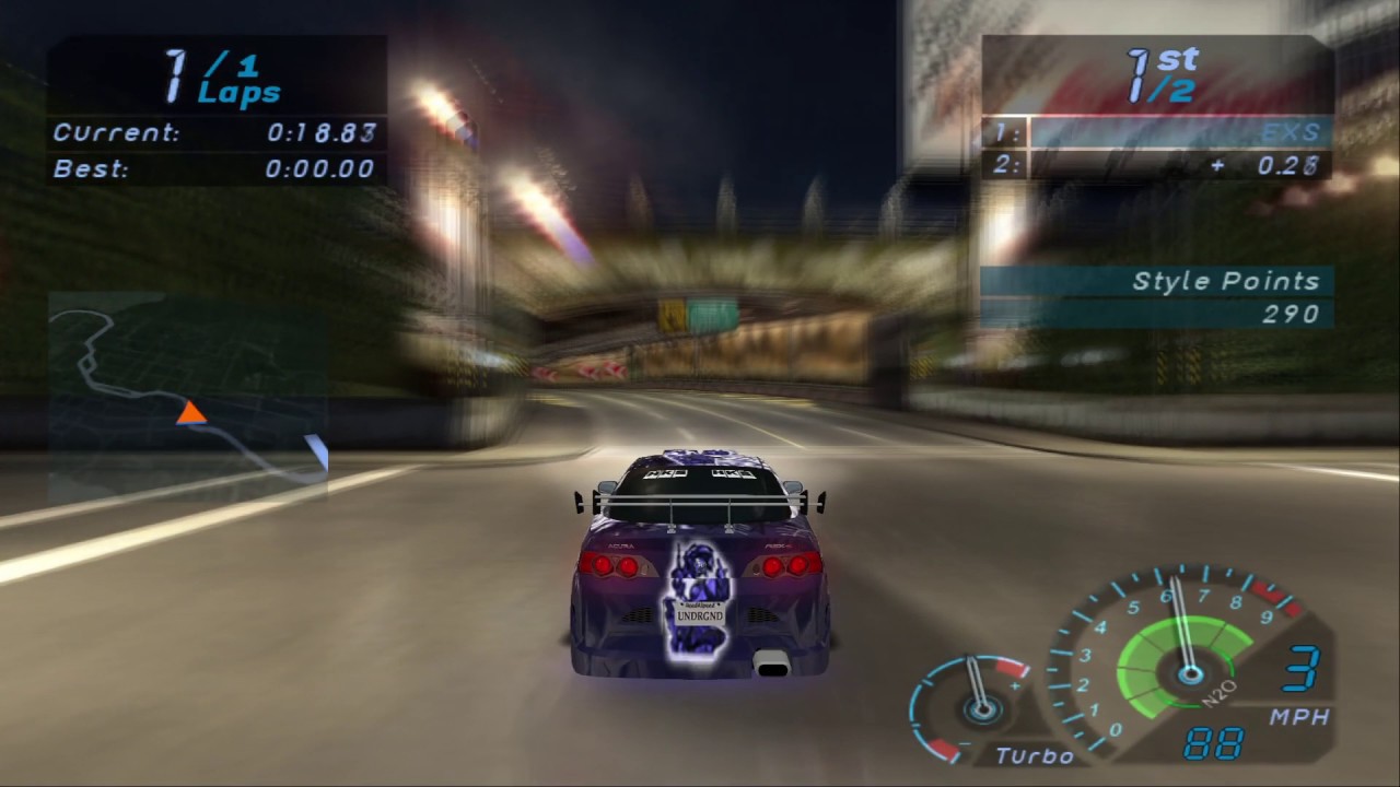 Need For Speed Underground - Samantha Race - Hard - PCSX2 - 4x Native Resolution