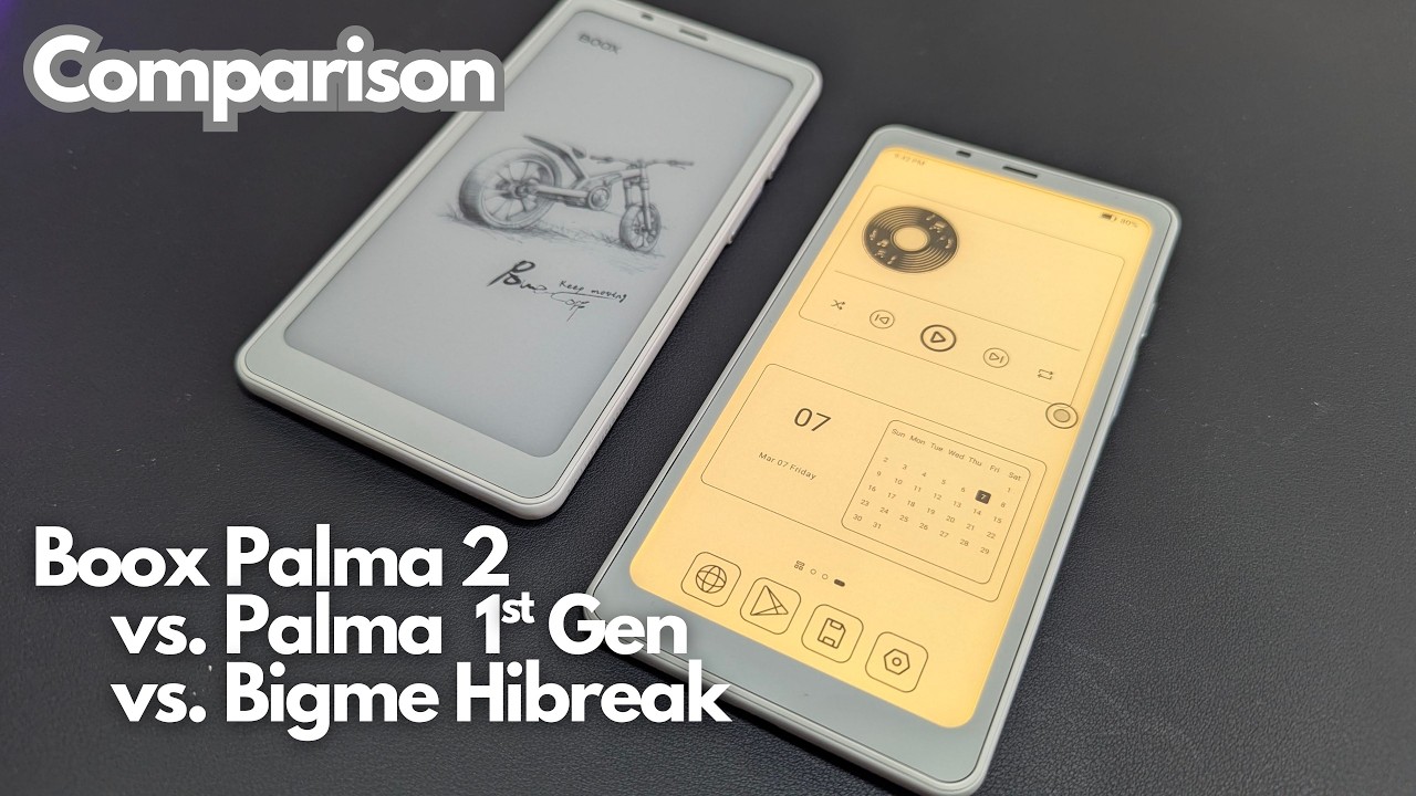 Boox Palma 2 vs. Palma 1 vs. Bigme Hibreak Comparison! What's Different? (Phone sized ereaders)