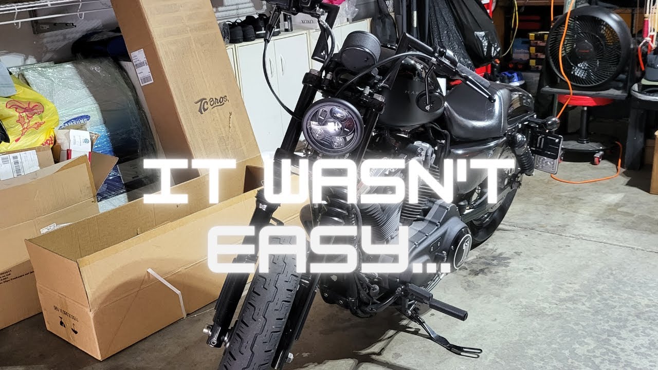 INSTALLING A SPRINGER FRONT END - 08 HARLEY SPORTSTER Part (1 of 2)