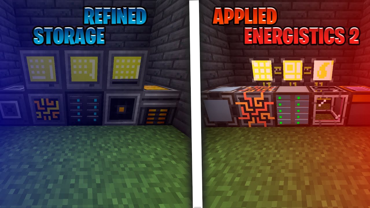 Что выбрать? Applied Energistics 2 VS Refined Storage!