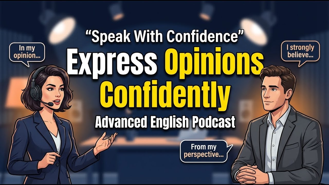 Advanced English Podcast Expressing Opinions Confidently | English Practice | learn English podcast