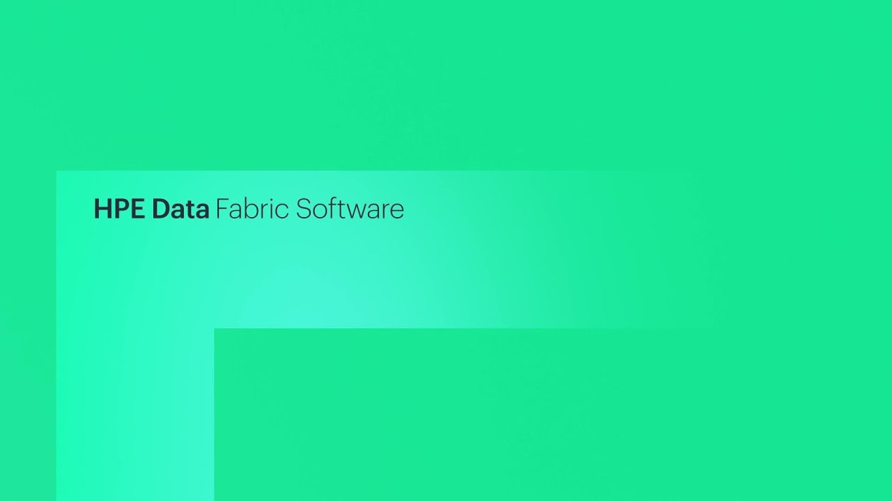 HPE Data Fabric Software - Technical Demo