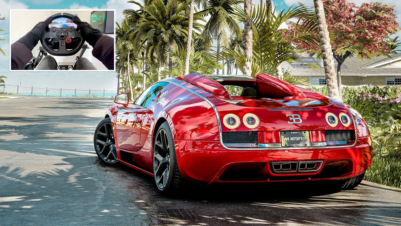Bugatti Veyron 1500HP | The Crew Motorfest (Steering Wheel + Paddle Shifter) Gameplay [4K]