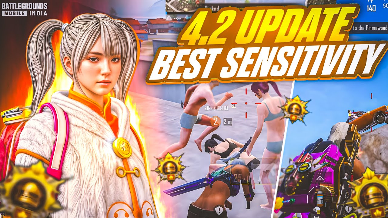 4.2 UPDATE BEST SENSITIVITY 💀 ~BGMI  | FASTEST 4 FINGER  PLAYER…💀 